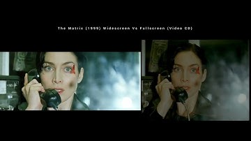 The Matrix Widescreen Vs Fullscreen (Video CD) Trinity escape from agents