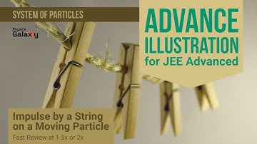 Adv Illustrations – Impulse by a String on a Moving Particle | System of Particles #42 for JEE Adv
