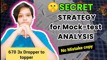 🤯how to analyse mock test mistakes ?how to make a mistake copy ?#neet #neet2025#droppertodoctor