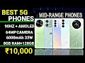 Top 5 Best 5G Phones Under 10,000 In India 2024 | Best phones under 10000 | 5G Phones 10k in 2024