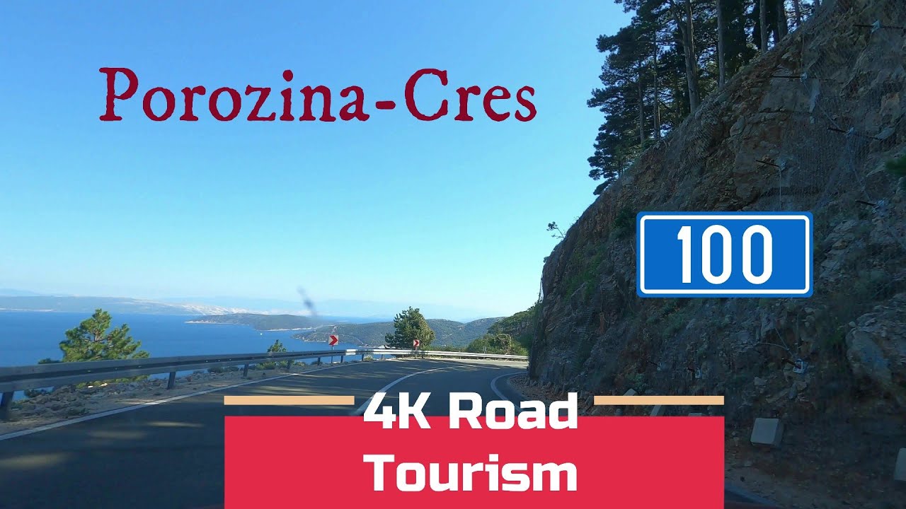 Driving Croatia: D100 Porozina - Cres - 4K scenic drive with wonderful ...