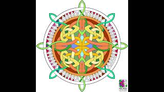Daily Coloring A Magnificent Celtic Knot Mandala.