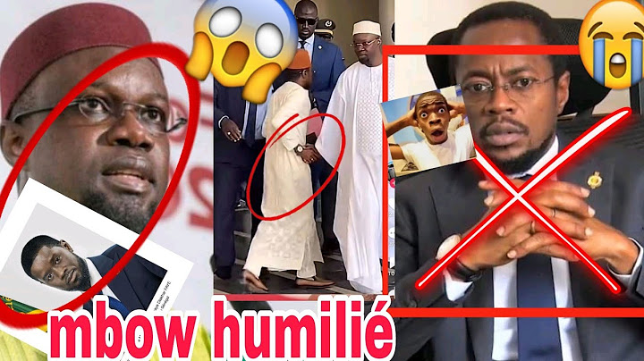 Ousmane sonko humilier abdou mbow. pourquoi 😭😭😭😭
