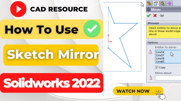 How to Use Solidworks Mirror Tool - Solidworks Tutorials for Beginners