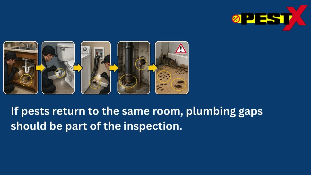 ⁣How Plumbing Openings Let Pests In