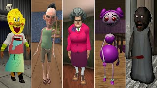 Scary Teacher 3D - Angry Neighbor - Mommy Longlegs - Granny - Sponge Ice Scream - Robbery Madness 2 screenshot 4