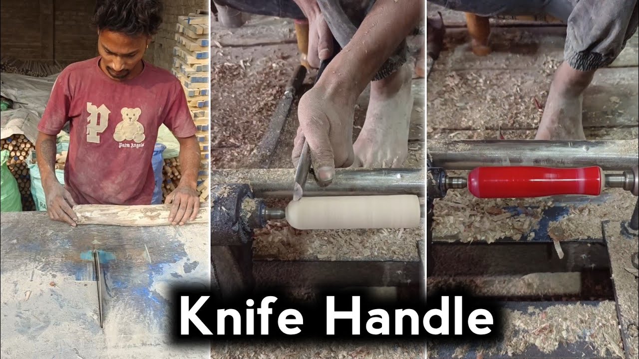 Knife Handle Making Tutorial | Knife ka handle kaise Banate Hain ...