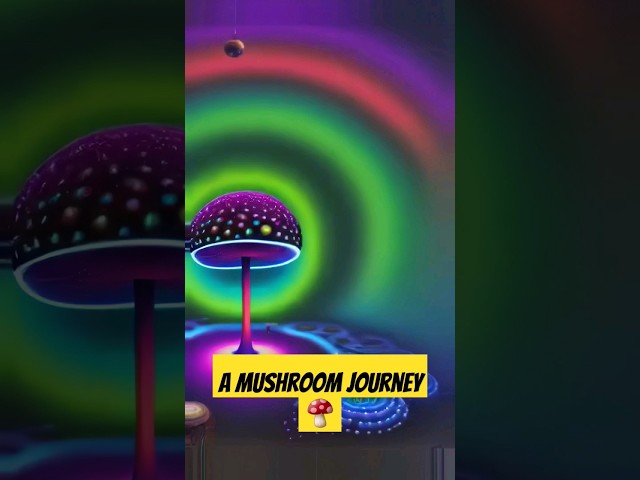 A psychedelic mushroom flight #psychedelic #psytrance #mushroom #psychedelictrance @muze_art #rave