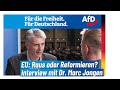 Deutschland und die EU: Raus oder Reformieren? – Dr. Marc Jongen im Interview