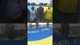 Alaskans Rally For Ukraine As Trump Meets Putin