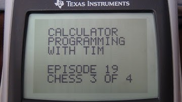 Calculator Programming - Episode 19: Chess 3 of 4