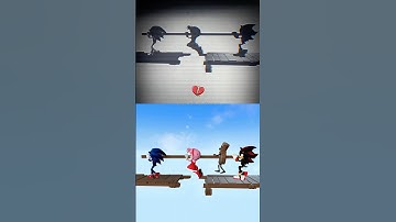 Sonic And Teamwork 200 IQ CHALLENGE #sonic #amyrose #shadow # funny