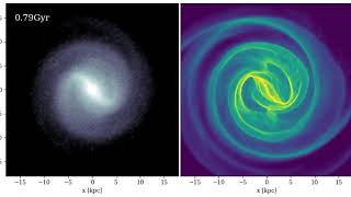 [MidS05] Weak galaxy interaction simulation: disc dominated rotation curve