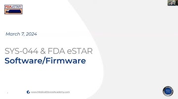 Software Validation Documentation for Medical Devices - FDA eSTAR