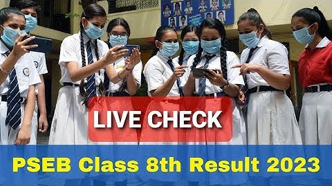 punjab class 8th result 2023 live check now|punjab 8th board result live out now|pseb 8th result out