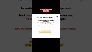 Seo sau Geo? Voi ce alegeți pentru promovarea afacerii in online?