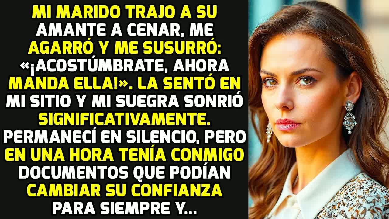 Mi Marido Trajo A Su Amante A Cenar, Me Agarró Y Me Susurró: «¡Acostúmbrate, Ella Manda Ahora!» Y...