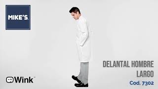 Delantal Clínico Hombre Wonderwink 7302 Blanco video