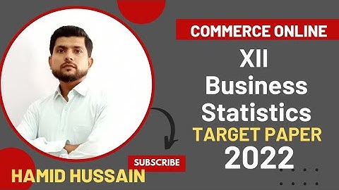 Statistics Target Paper | Class 12 | XII Statistics | 2022