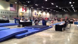 Hannah Moncur Western Nationals 2015 Level 9 Vault