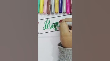 Priya 🥰 name calligraphy || doms brush pen calligraphy || calligraphy name writing #shorts