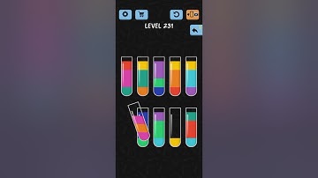 water color sort level 231 solve hint