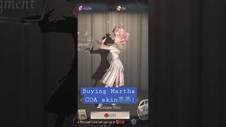 Buying Martha COA skin🤍!|identity v Buying Martha COA skin🤍!|identity v