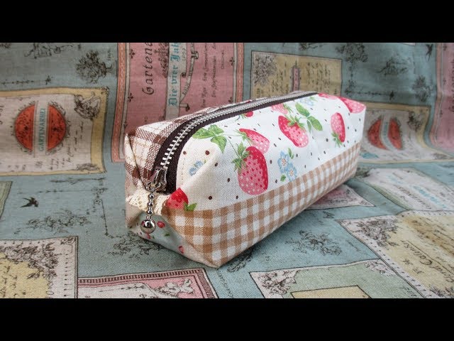 簡単キャラメルペンケース 作ってみた＆作り方 kawaii pouch 裏地付き