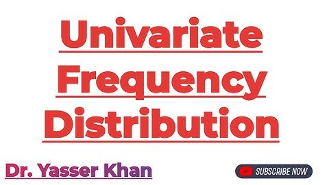 Univariate Frequency Distribution | Frequency Distribution | Types Of Statistical Series | Economics