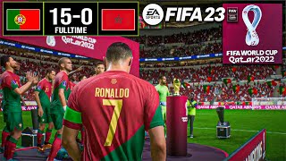 : FIFA23 - Portugal vs Morocco (15-0) l WORLD CUP Championship Final | Laptop Gameplay [60]