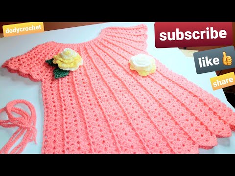كروشيه فستان كروشيه اطفال سهل جدا وشرح خطوه بخطوه Dodycrochet