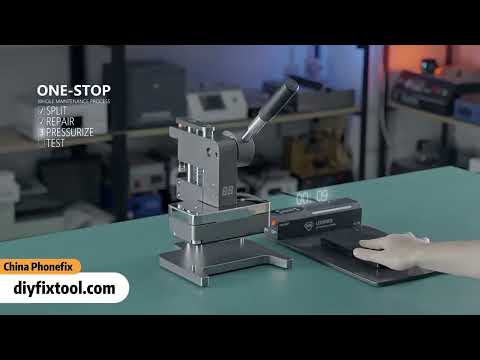 Use TBK 209 Screen Pressure Holding Machine To Replace iPhone Screen (Step By Step)