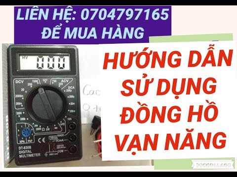 Video Hướng dẫn sử dụng ĐỒNG HỒ VẠN NĂNG DT830B | Đồng hồ đo... - youtube