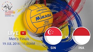Waterpolo Men's: Finals Singapore v Indonesia | 18th ASEAN University Games Singapore 2016