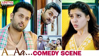 'A Aa' Movie Ultimate Comedy Scene || Nithiin, Samantha || Trivikram || Aditya Movies