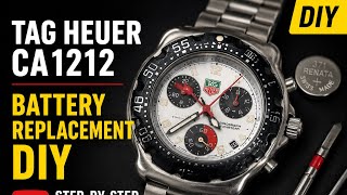 TAG Heuer CA1212 Battery Replacement DIY 