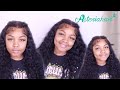 TWO BRAIDS WATER WAVE WIG INSTALL TUTORIAL | HOW TO MELT YOUR LACE DOWN FT. Asteria Hair