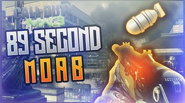 MW3: Fast Solo 89 Second PP90M1 MOAB on Arkaden! - (Modern Warfare 3 Fast MOAB)