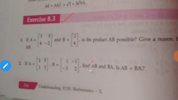 Chap Matrices Ex-8.3 Ml AGGARWAL CLASS 10TH ICSE SOLUTION