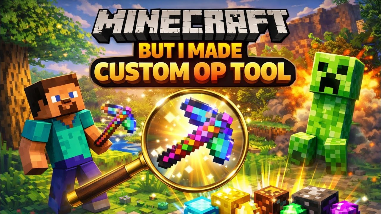 Minecraft But I Made Custom op Tool