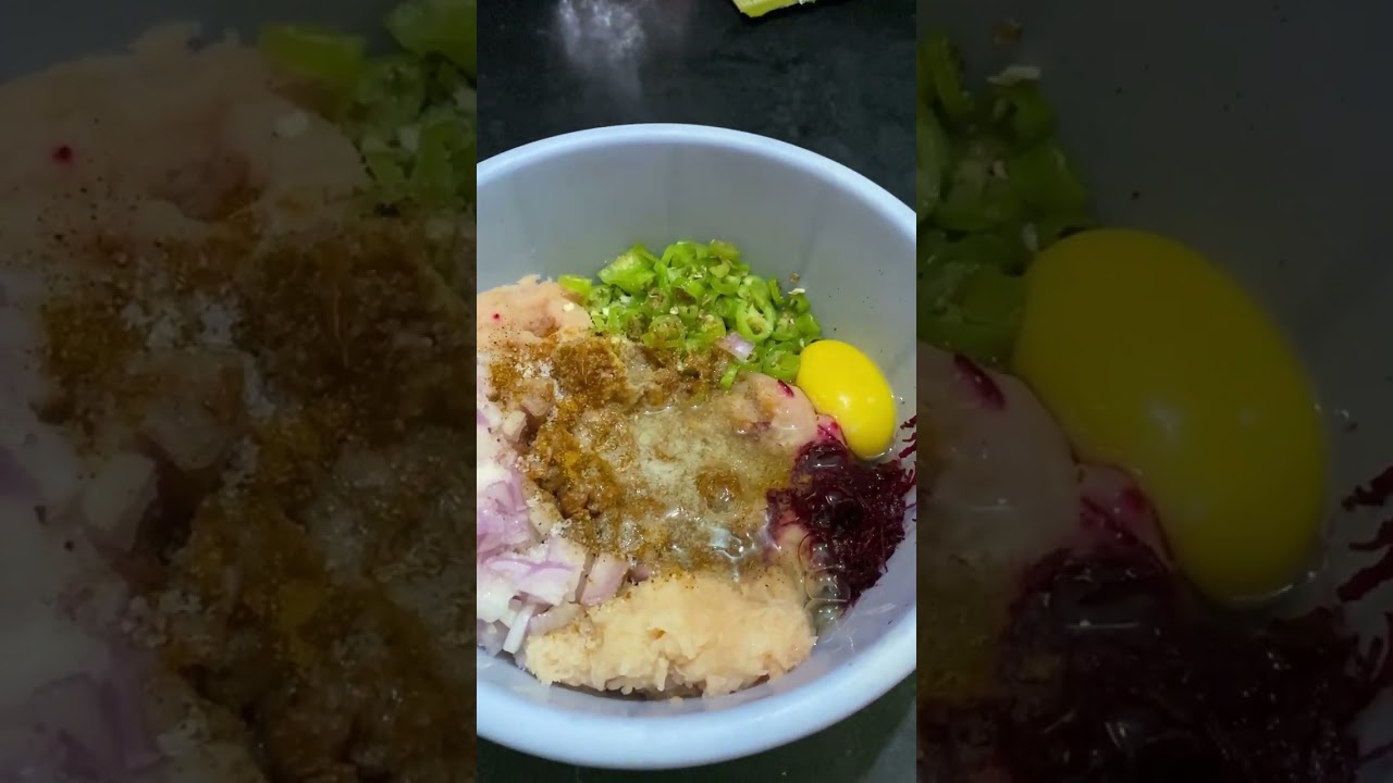 My new dish name is Rosted beet root chicken 65 yummy yummy 😋