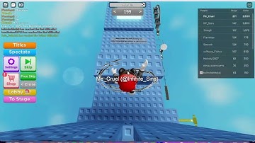 No Jumping Difficulty Chart Obby (Stage 199)