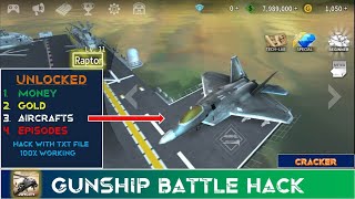 Gunship Battle Hack With Txt File | 100% Working | No Root Is required | All Aircrafts Unlocked screenshot 5