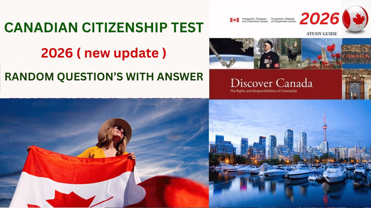 100 Civics Question's & Answer for Canadian Citizenship Interview in Random Order 2026.
