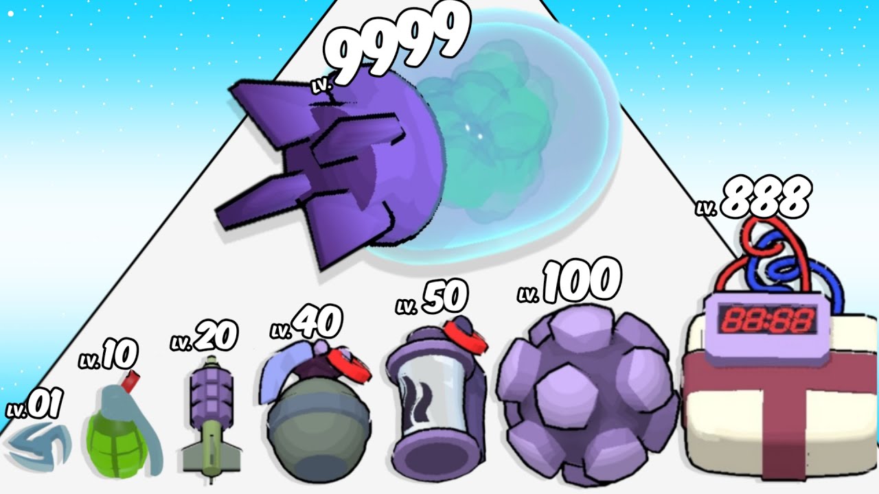 Gun Bag Rush 3D - Level Up Weapon Max Level ASMR Satisfying Gameplay