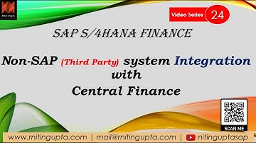 Non SAP (third party) system integration with SAP Central Finance - FAQs