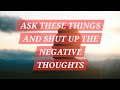 CLEARING unwanted Thoughts and FEELING your AFFIRMATIONS.