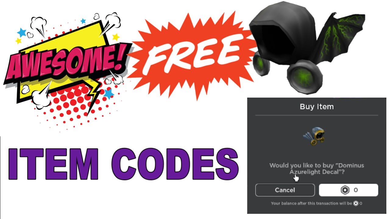 Free Roblox UGC Item Codes - All Roblox May Promo Codes -  in 2023