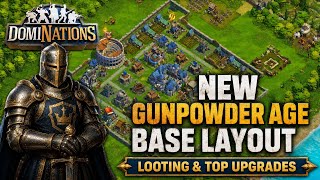 Gunpowder Age Base Layout for easy Gameplay | Looting & Upgrade Guide #dominations 