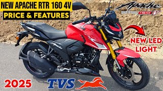 Finally New TVS Apache RTR 160 4V💥Updated Model Launched🚨TFT Display,Dual Abs🚀New Led Lights Tamil